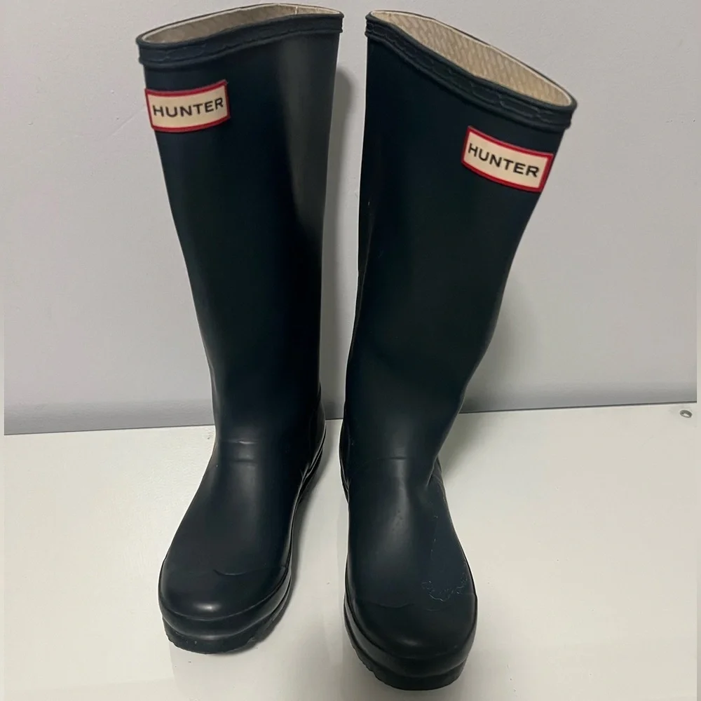 Hunter Kids Black Rain Boots
